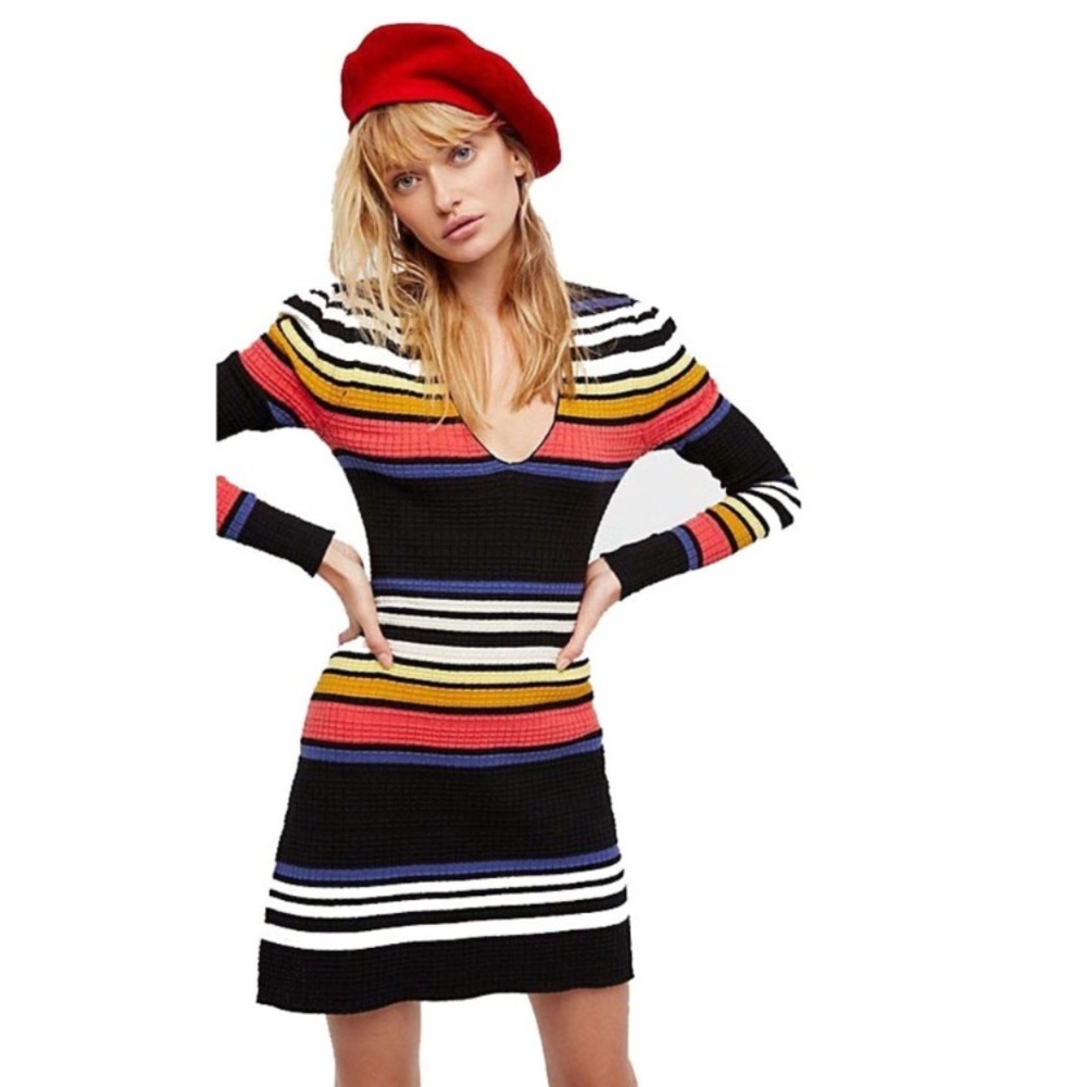 Free People Gidget Striped Sweater Dress